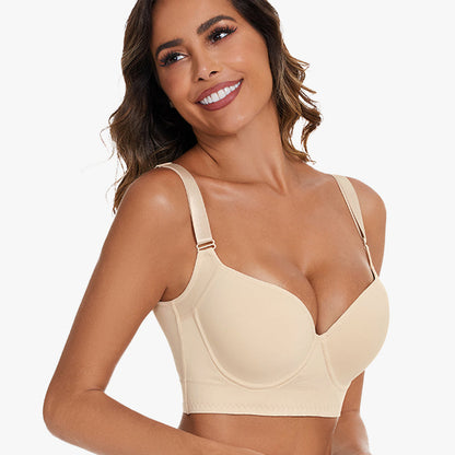 PHYTIQ® Full-Coverage Back Smoothing Bra-Beige