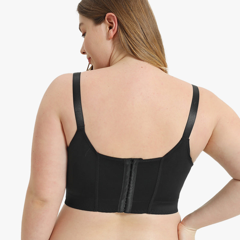 PHYTIQ® Full-Coverage Back Smoothing Bra-Black