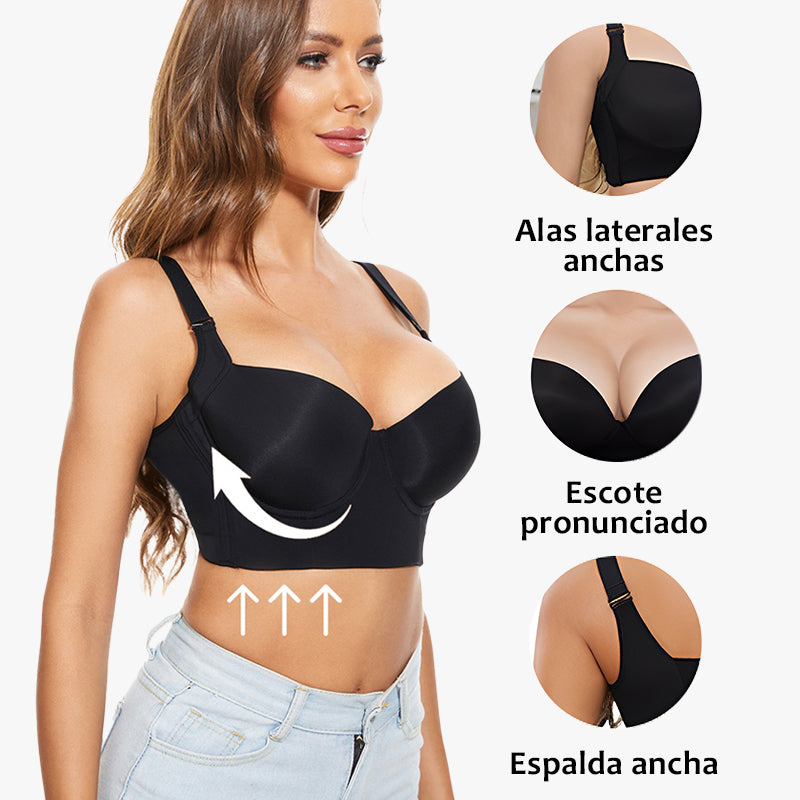 PHYTIQ® Full-Coverage Back Smoothing Bra-Black