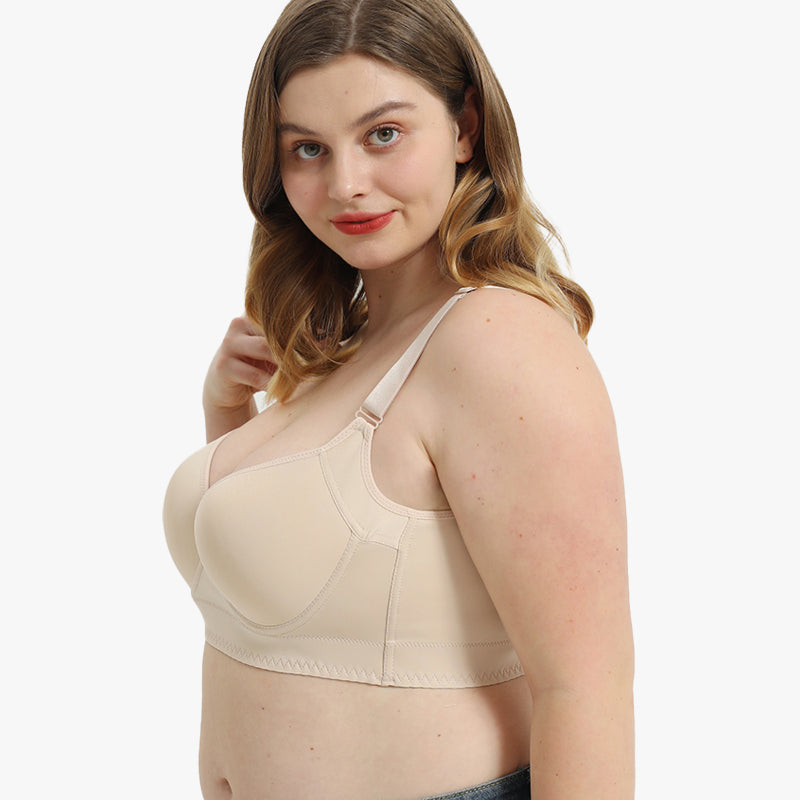 PHYTIQ® Full-Coverage Back Smoothing Bra-Beige