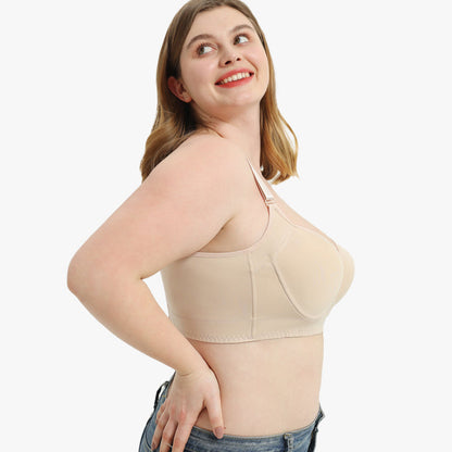 PHYTIQ® Full-Coverage Back Smoothing Bra-Beige