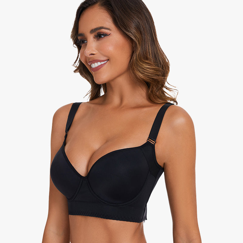 PHYTIQ® Full-Coverage Back Smoothing Bra-Black