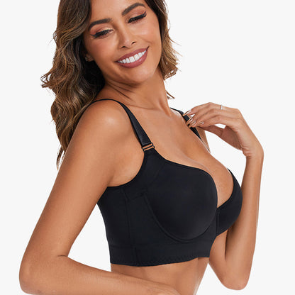 PHYTIQ® Full-Coverage Back Smoothing Bra-Black