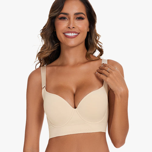 PHYTIQ® Full-Coverage Back Smoothing Bra-Beige